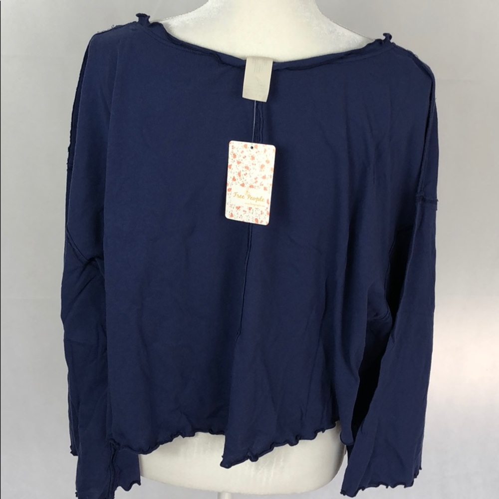 🔴❌‼️sold🆕Free people cotton crop top SZ M - Picture 2 of 8